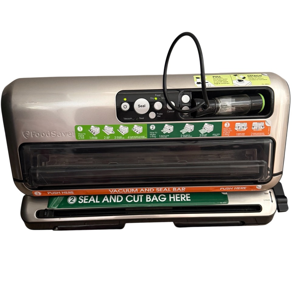 FoodSaver Vacuum Sealer Machine Silver Stainless Steel FM5480